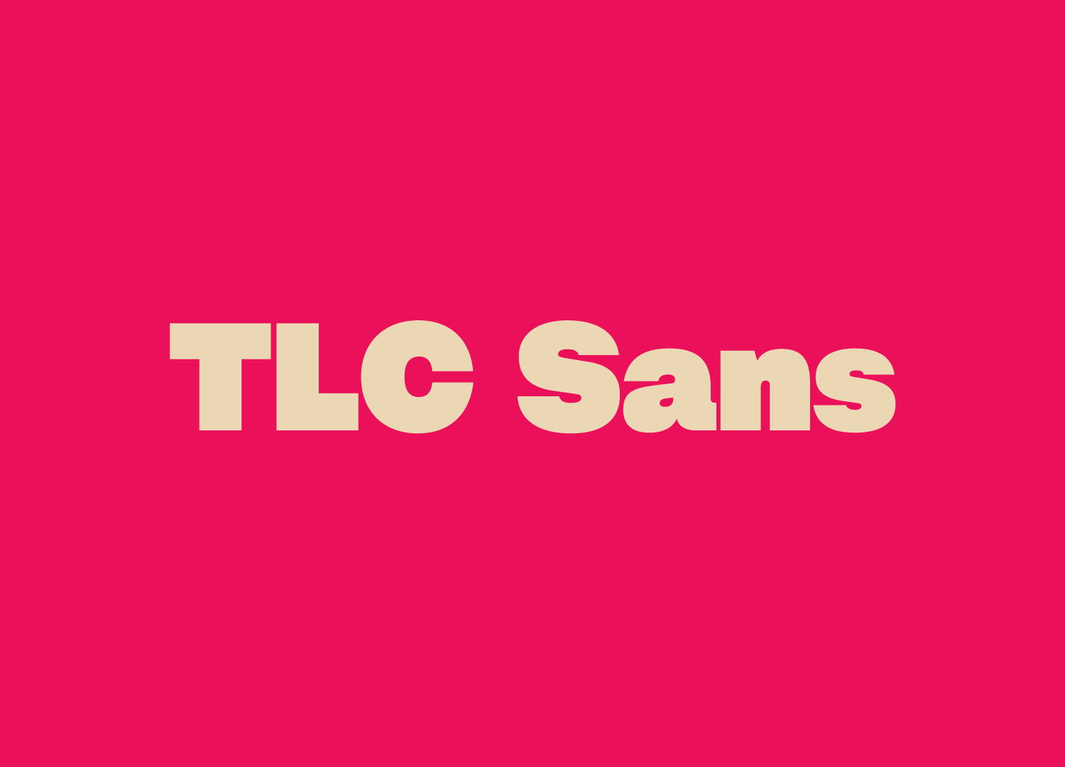 TLC Customised Typeface